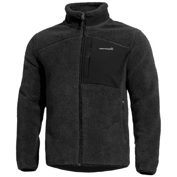  Pánská fleecová mikina PENTAGON SUMMIT SHERPA FLEECE K08063 BLACK 