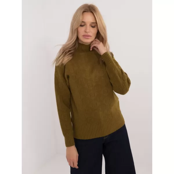  Dámský svetr WOOL FASHION ITALIA AT-SW-2339.54 OLIVE 