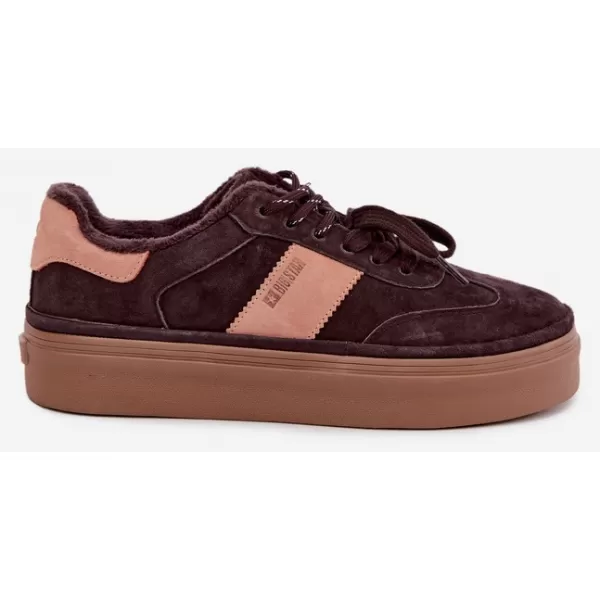  Dámské tenisky BIG STAR SHOES UU274770 BROWN/BEIGE SHADOWS 