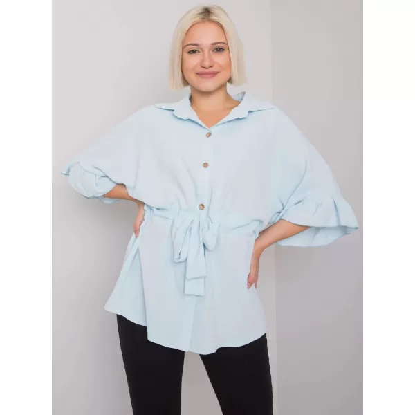  Dámská halenka RUE PARIS CHA-BZ-3576.25 LIGHT BLUE 
