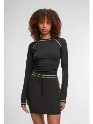 Dámské triko URBAN CLASSICS TB7730 BLACK