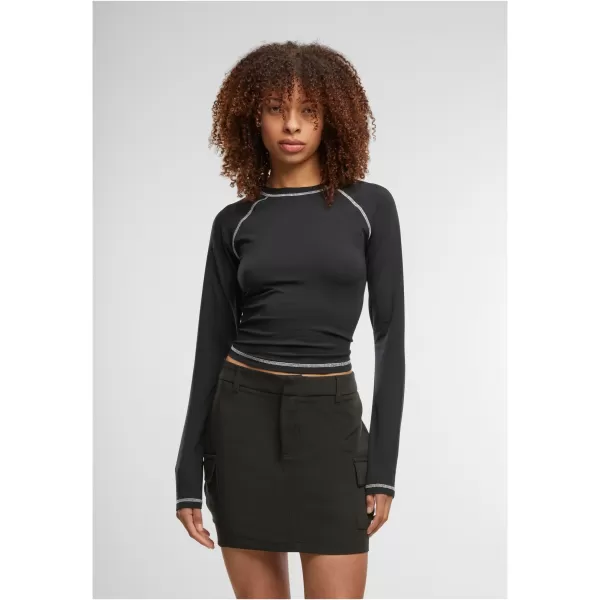  Dámské triko URBAN CLASSICS TB7730 BLACK 