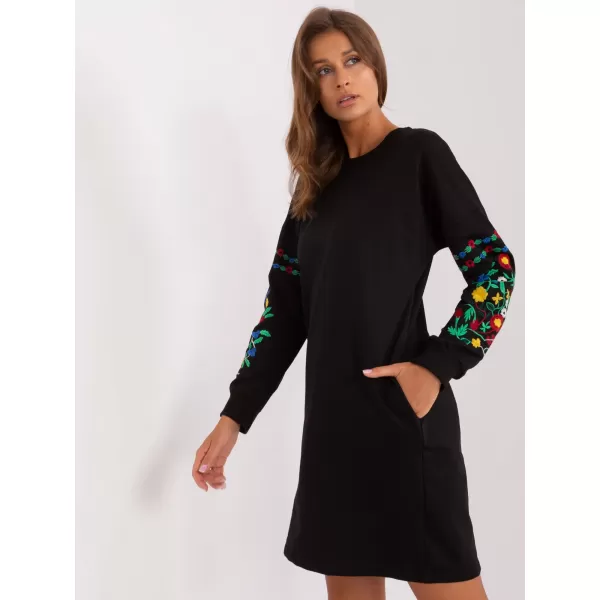 Dámské šaty RUE PARIS RV-SK-8979.94P BLACK 
