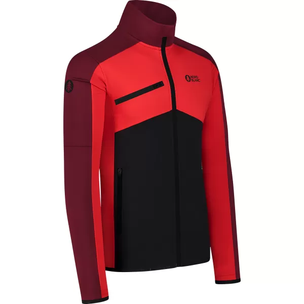  Pánská powerfleece mikina NORDBLANC CUSP NBSFM8334 ČERVENÁ 