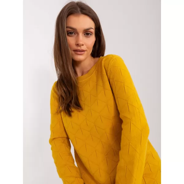  Dámský svetr WOOL FASHION ITALIA AT-SW-232901.25X DARK YELLOW 