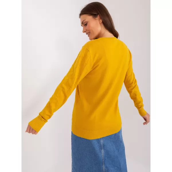  Dámský svetr WOOL FASHION ITALIA AT-SW-232901.25X DARK YELLOW 
