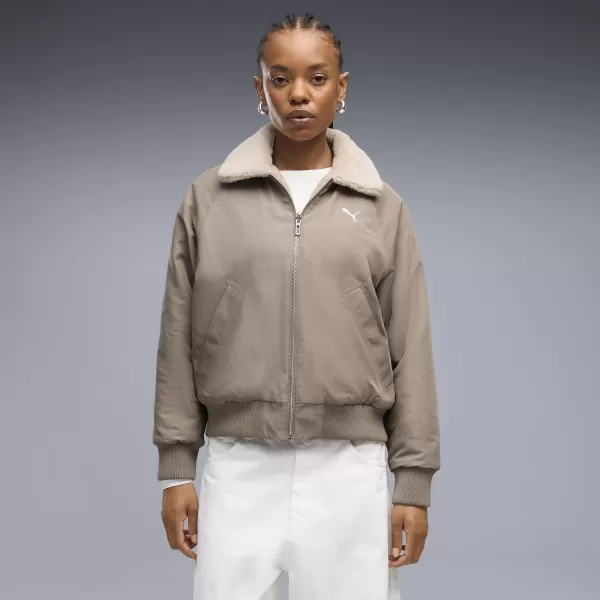  Dámská bunda PUMA REVERSIBLE BLOUSON HIGH LOFT LINING JACK 69456681 MOUSE GRAY 