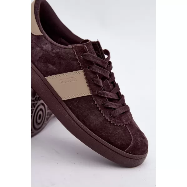  Dámské tenisky BIG STAR SHOES UU274438 BROWN/BEIGE SHADOWS 