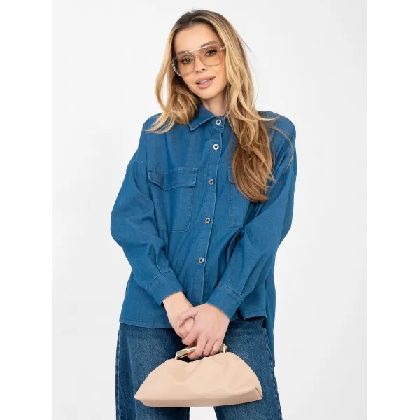  Dámská košile ITALY MODA IT-KS-FL9968.28 BLUE 