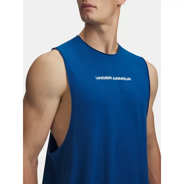  Pánské tílko UNDER ARMOUR HOOPS TRAINING TANK 6012823-426 MODRÁ 