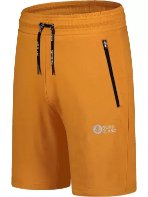 Pánské bavlněné kraťasy NORDBLANC RELAXEDFIT NBSPM8254 ŽLUTÁ