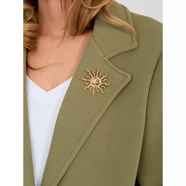  Dámský kabát RUE PARIS IT-PL-FL8153-1.04 KHAKI 