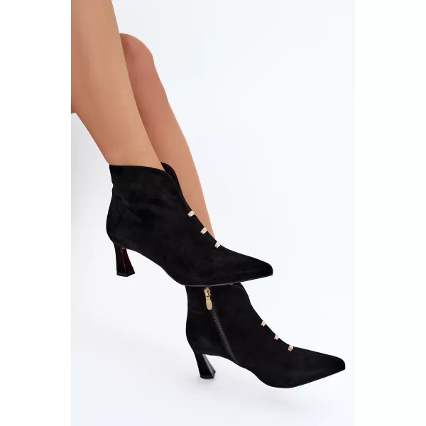  Dámské kotníkové boty D&A CR62-3496 BLACK 