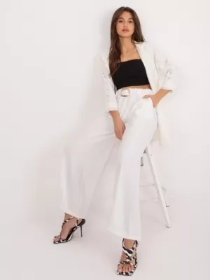 Dámské kalhoty ITALY MODA DHJ-SP-5583.97 ECRU