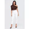 Dámské triko OMBRE OW-TS-E0075 BROWN