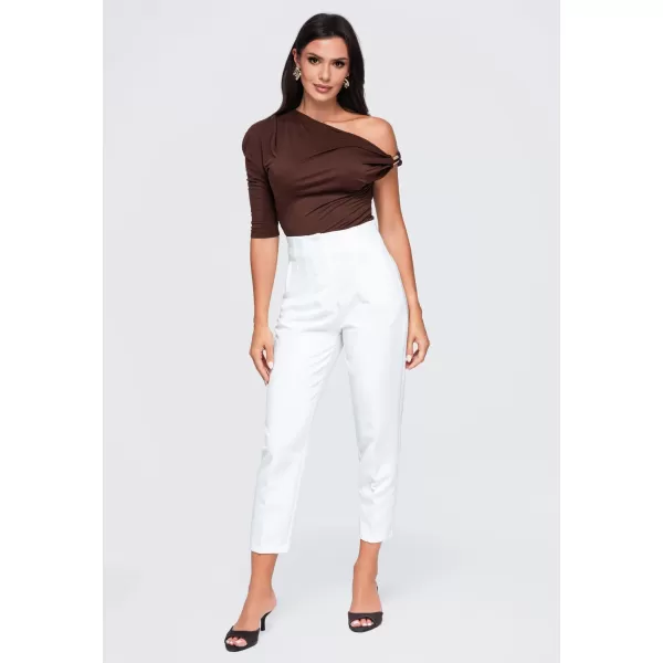  Dámské triko OMBRE OW-TS-E0075 BROWN 
