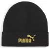 Čepice PUMA ESS GOLD NO.1 LOGO MID CROWN BEANIE 02757501 PUMA BLACK