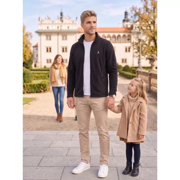  Pánská fleece mikina ALTISPORT ALM002852 ČERNOZLATÁ 