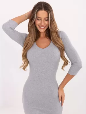 Dámské šaty RUE PARIS RV-SK-5579.71 GRAY