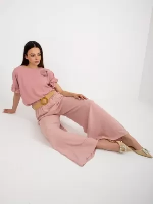 Dámské kalhoty ITALY MODA DHJ-SP-8387.57 BRIGHT PINK