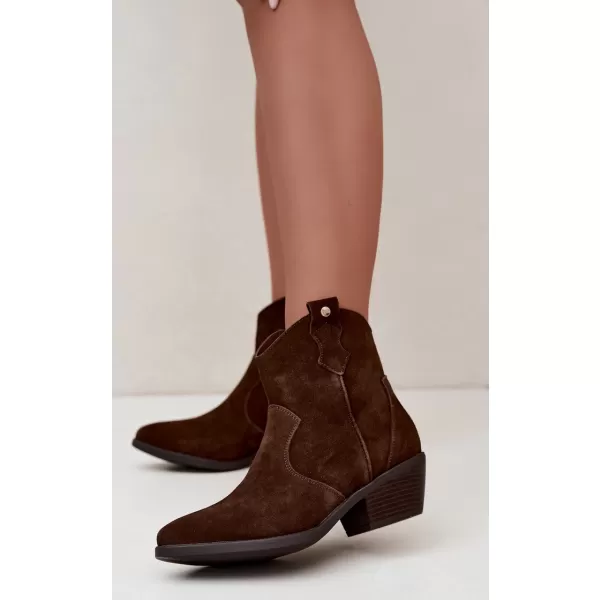  Dámské kotníkové boty BIG STAR SHOES SS274463 HNĚDÁ 