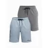 Pánský set kraťas OMBRE Z127 LIGHT BLUE/GREY