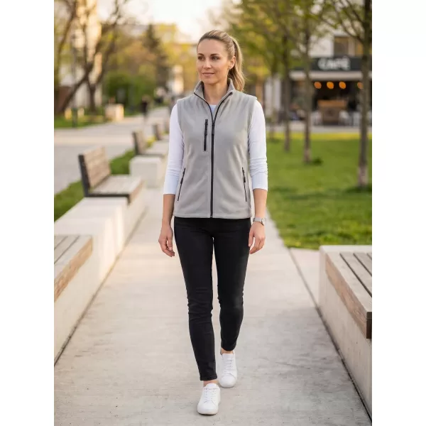  Dámská fleece vesta MALFINI EXIT W-525 SVĚTLE ŠEDÁ 