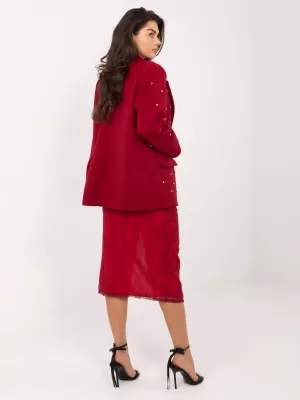 Dámské sako ITALY MODA IT-MA-18365.97 BURGUNDY