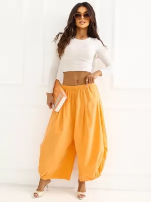 Dámské kalhoty ITALY MODA IT-SP-FL9321.95 BRIGHT ORANGE
