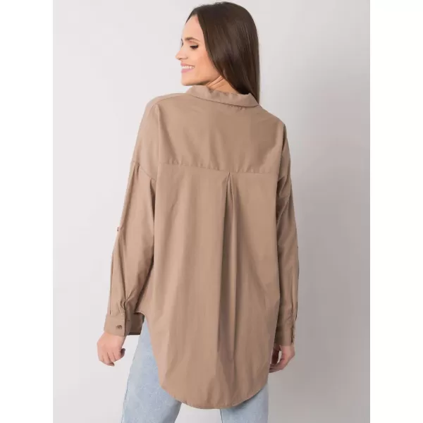  Dámská košile EX MODA EM-KS-004.42 DARK BEIGE 