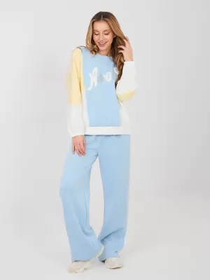 Dámská tepláková souprava RUE PARIS IT-KMPL-22210.95 LIGHT BLUE
