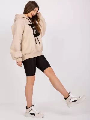 Dámská mikina EX MODA EM-BL-651/D.29X BEIGE