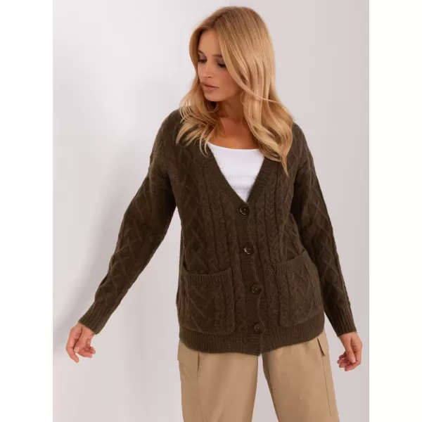  Dámský svetr WOOL FASHION ITALIA AT-SW-2358.31 KHAKI 