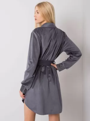 Dámské šaty ITALY MODA DHJ-SK-10333.12P GRAPHITE