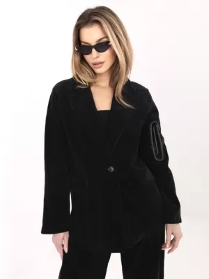 Dámská bunda RUE PARIS IT-MA-FL9958.90 BLACK