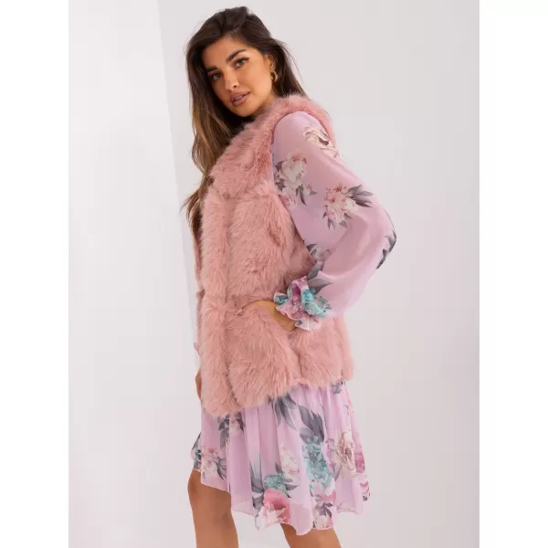  Dámská vesta WOOL FASHION ITALIA AT-KZ-2375.00P BRIGHT PINK 