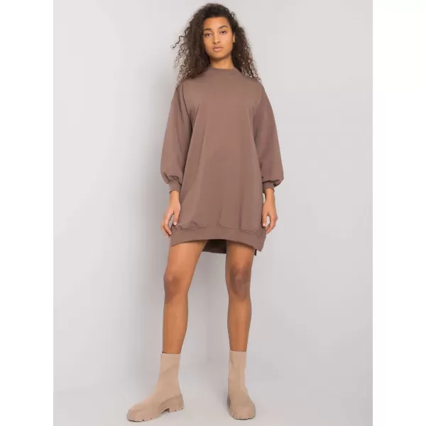  Dámské šaty RUE PARIS RV-SK-7207.03 BROWN 