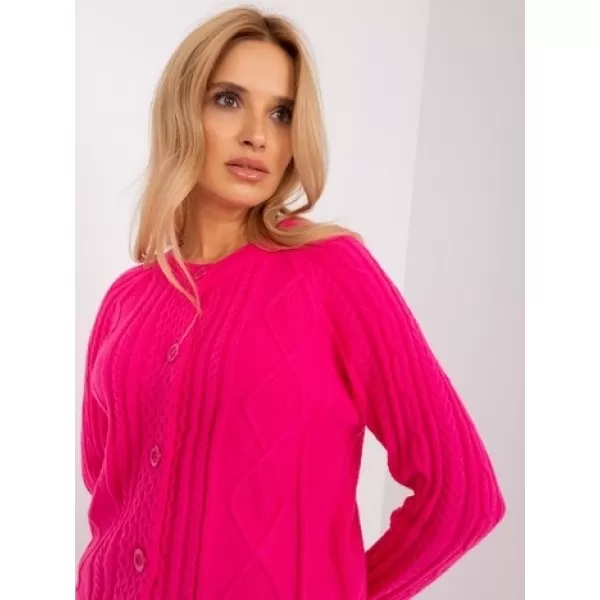  Dámský svetr WOOL FASHION ITALIA AT-SW-2346-2.99P DARK PINK 