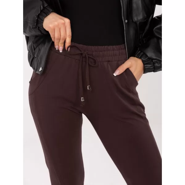  Dámské tepláky BASIC FEEL GOOD RV-DR-3589.05X DARK BROWN 
