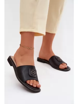 Dámské pantofle S.BARSKI KV61-6019 BLACK