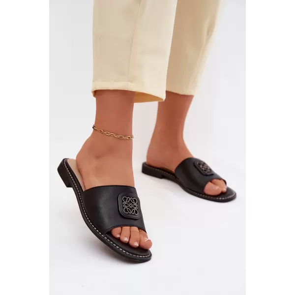  Dámské pantofle S.BARSKI KV61-6019 BLACK 