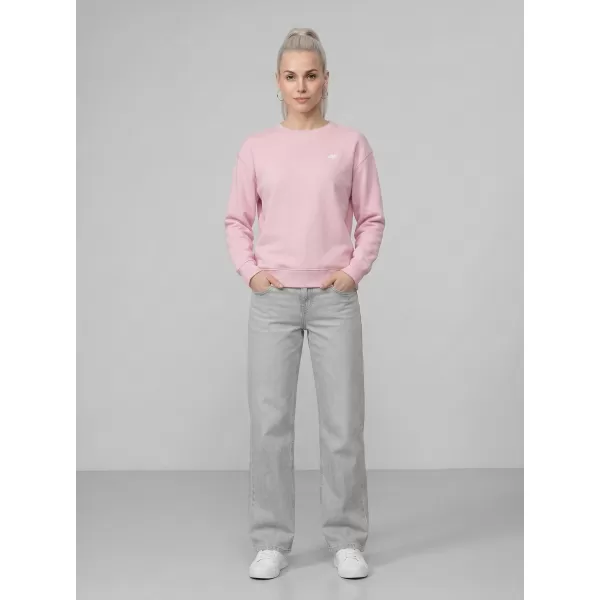  Dámská mikina 4F 4FWMM00TSWSF2534 LIGHT PINK 