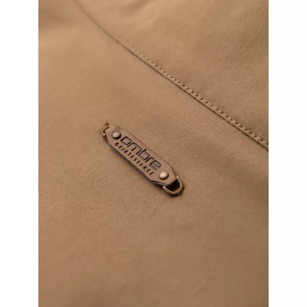  Pánská bunda OMBRE OM-JANP-0326 LIGHT BROWN 