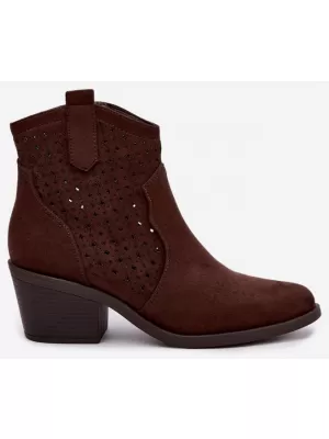 Dámské boty S.BARSKI HY62-8149 CHOCOLATE