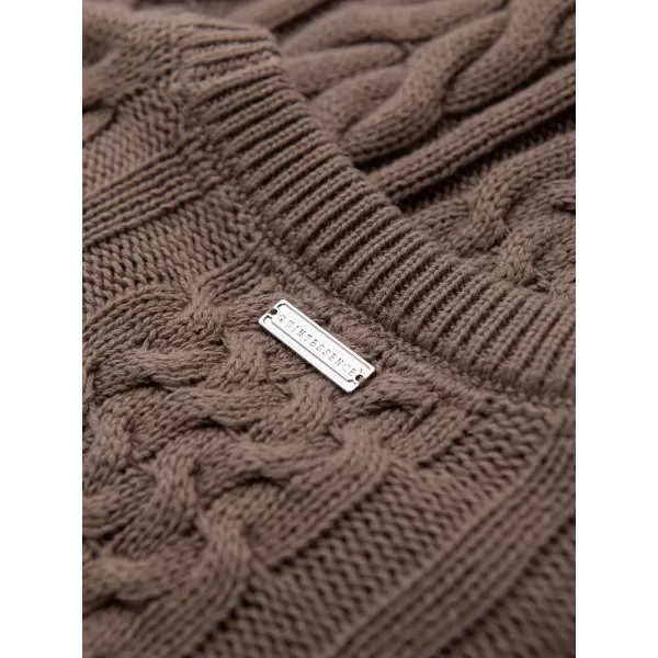  Pánský svetr OMBRE OM-SWSW-0191 BROWN 