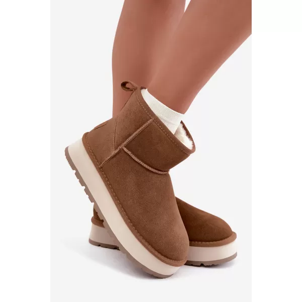  Dámské boty BIG STAR SHOES UU274692 BROWN/BEIGE 