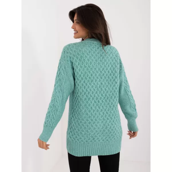  Dámský svetr WOOL FASHION ITALIA AT-SW-23525.21 MINT 