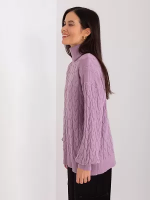 Dámský svetr WOOL FASHION ITALIA AT-SW-2348.88 BRIGHT PURPLE