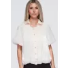 Dámská košile OMBRE OW-SH-E0068 BEIGE