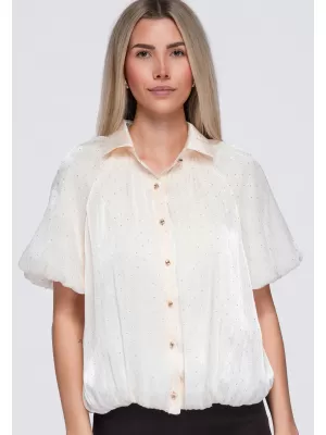 Dámská košile OMBRE OW-SH-E0068 BEIGE